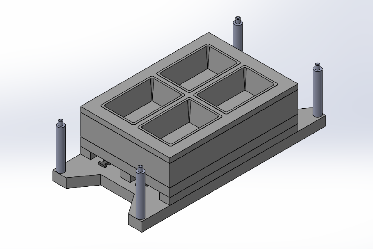 In mould cutting for PP products